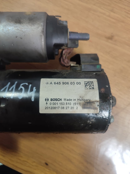 MERCEDES B CLASS W246 1.8 DIESEL 2012 STARTER MOTOR A6459060300 Warranty A211