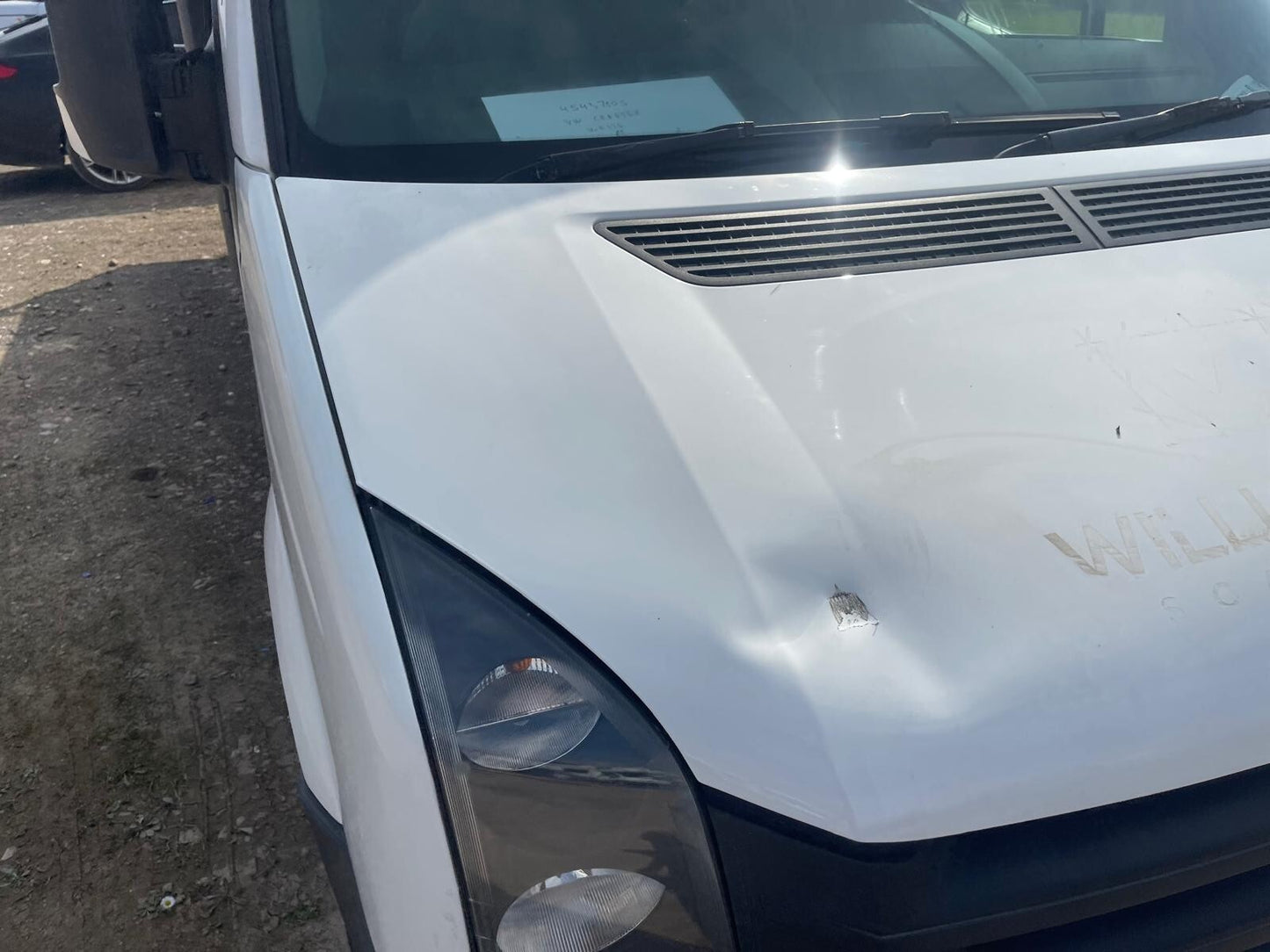 ✅VW CRAFTER CR35 2.0 DIESEL 2015 BONNET WHITE Dent A275