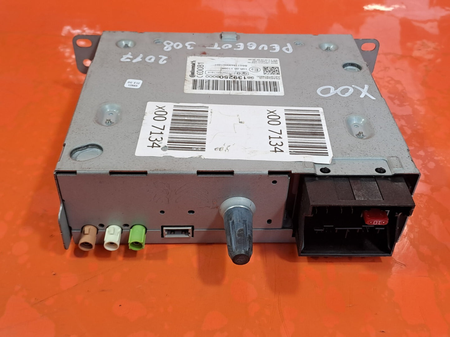 PEUGEOT 308 Mk2 2013-2020 STEREO CD PLAYER HEAD UNIT 981392508000 Warranty xAA