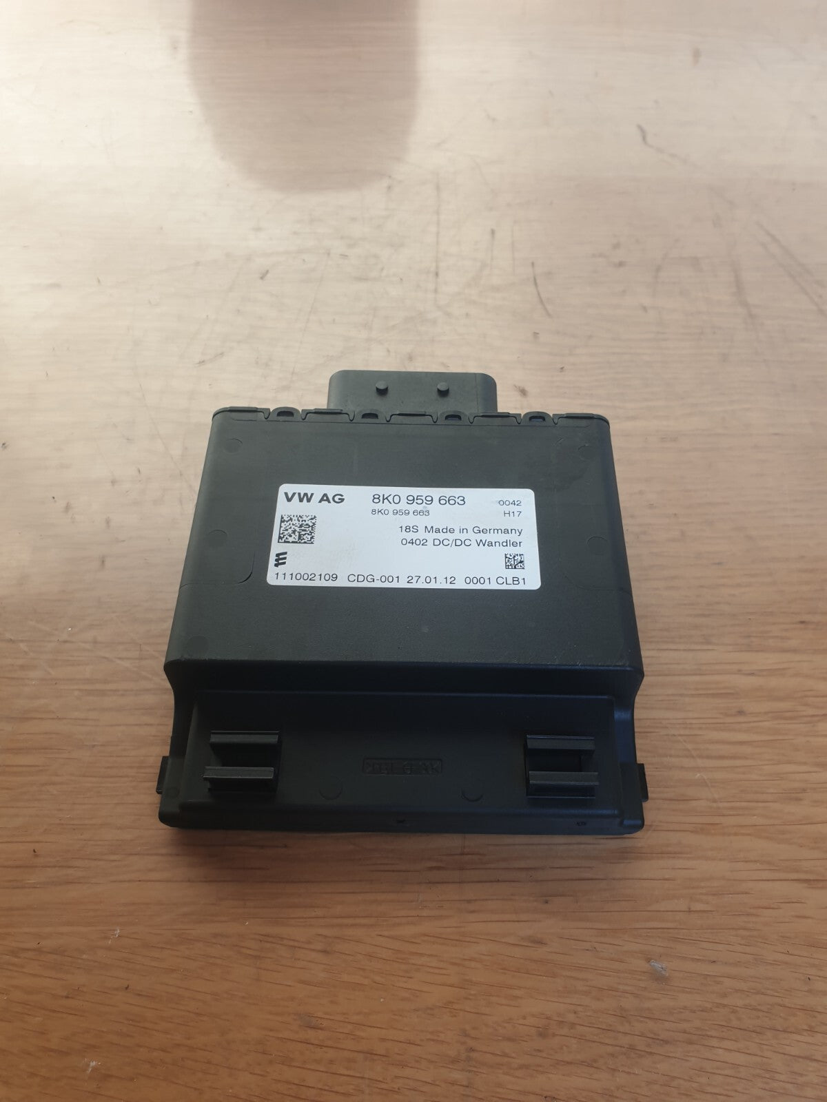 2012 AUDI A5 S LINE 2.0D VOLTAGE STABILIZER CONTROL MODULE 8K0959663 A218