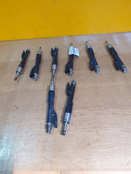 ✅2014 BMW 5 SERIES F11 4.4P FUEL INJECTORS SET 7645956 + WARRANTY A153