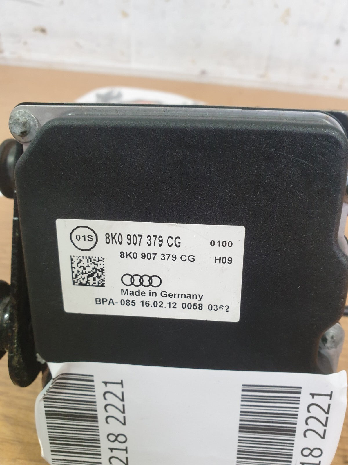 AUDI A5 CABRIO S LINE 2.0 DIESEL 2012 ABS PUMP CONTROL MODULE 8K0907379CG A218