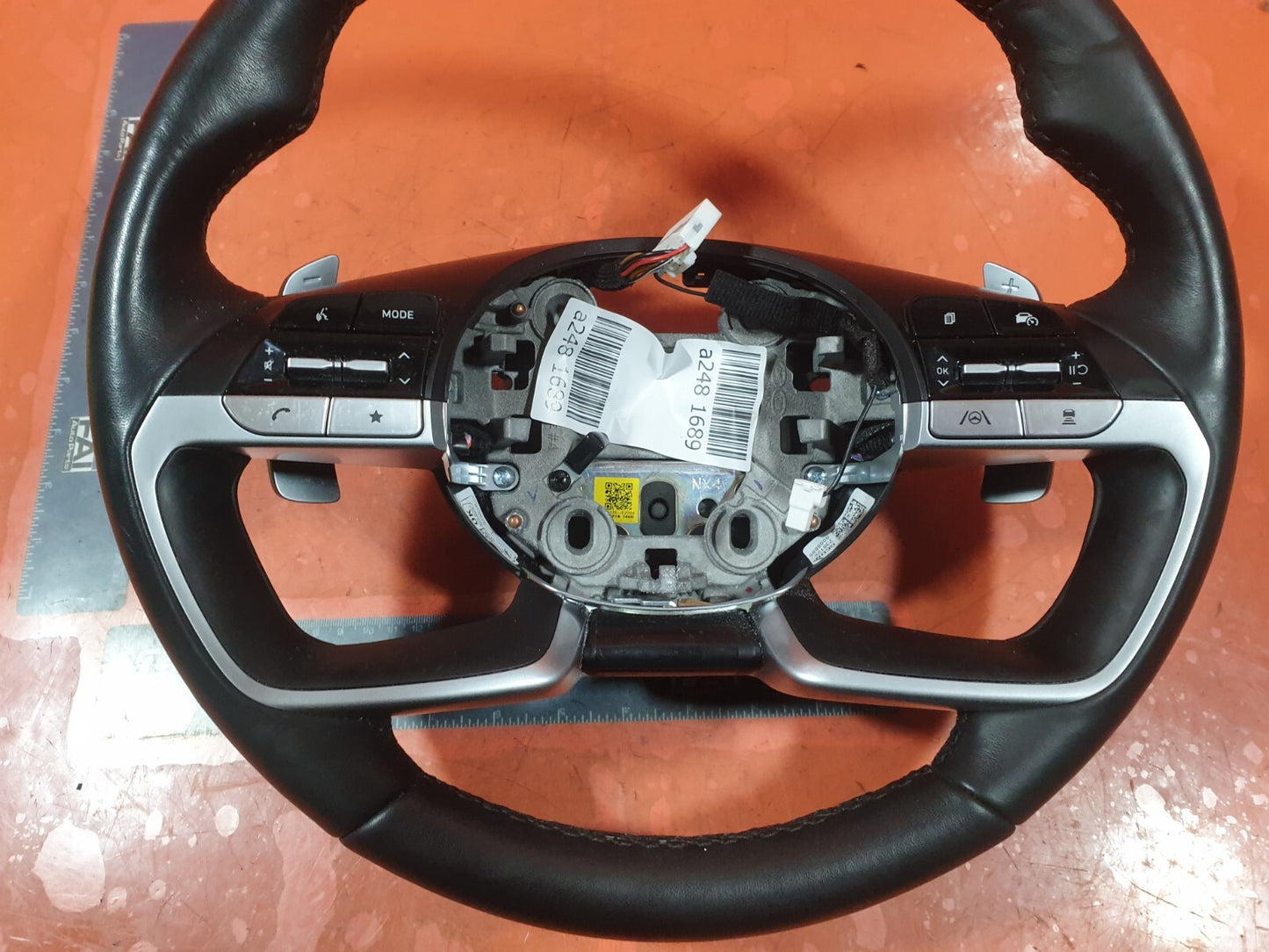 ✅HYUNDAI TUCSON MK4 1.6 PETROL 2023 MULTIFUNCTION LEATHER STEERING WHEEL A248