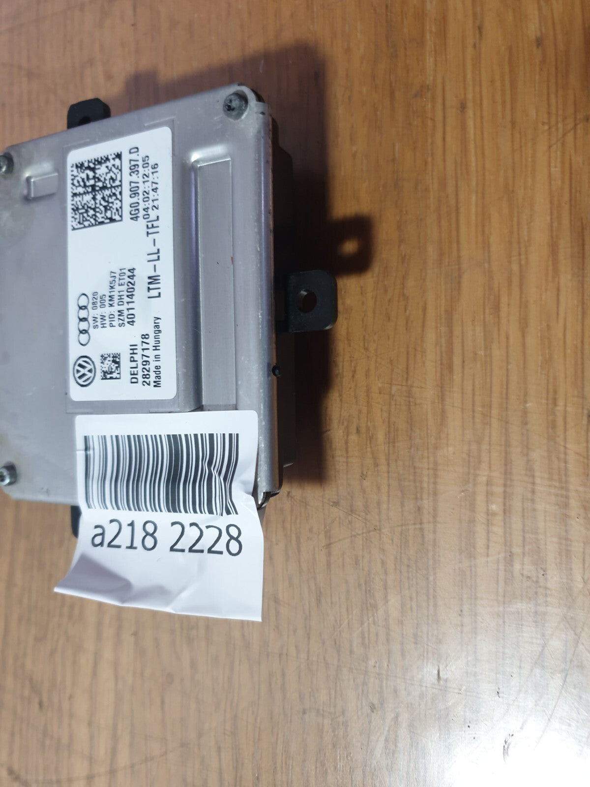 AUDI A5 CABRIO S LINE 2.0 DIESEL 2012 HEADLIGHT BALLAST CONTROL MODULE ECU A218