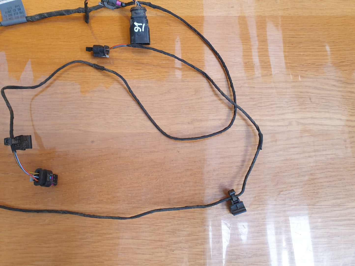 AUDI Q2 1.5 PETROL 2023 REAR BUMPER PARKING SENSORS WIRING 81A971104E A091