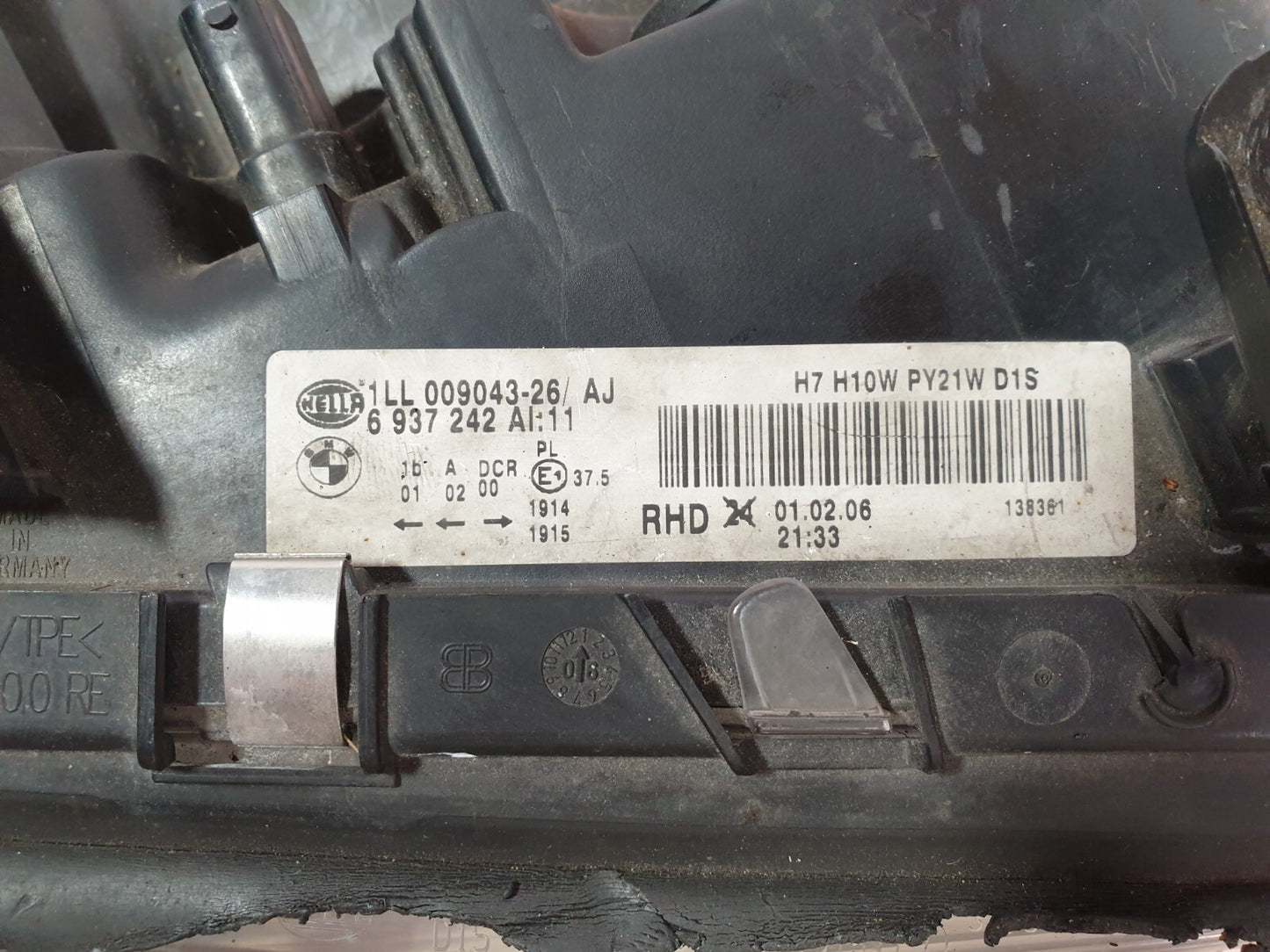 2006 BMW 750Li E66 4.8P RIGHT DRIVER SIDE HEADLIGHT 6937242 + WARRANTY A208