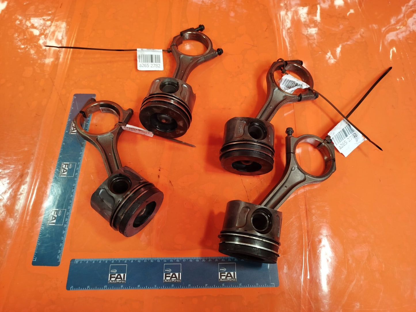 ✅2010 LAND ROVER DISCOVERY 4 L319 SET OF PISTONS H268X + WARRANTY A265