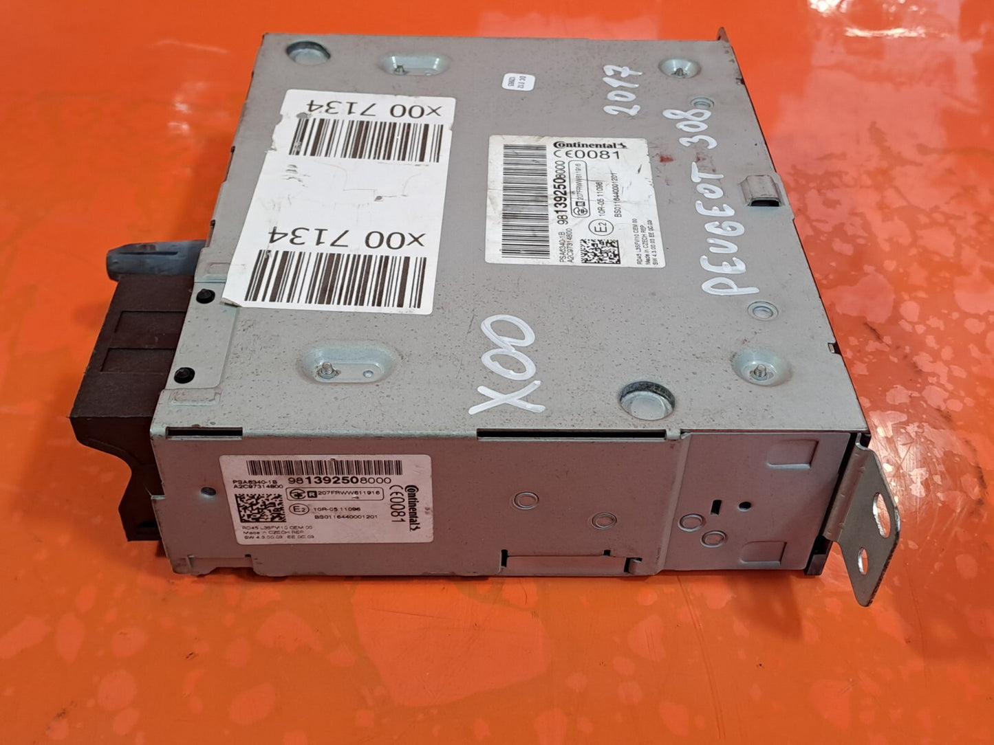 PEUGEOT 308 Mk2 2013-2020 STEREO CD PLAYER HEAD UNIT 981392508000 Warranty xAA