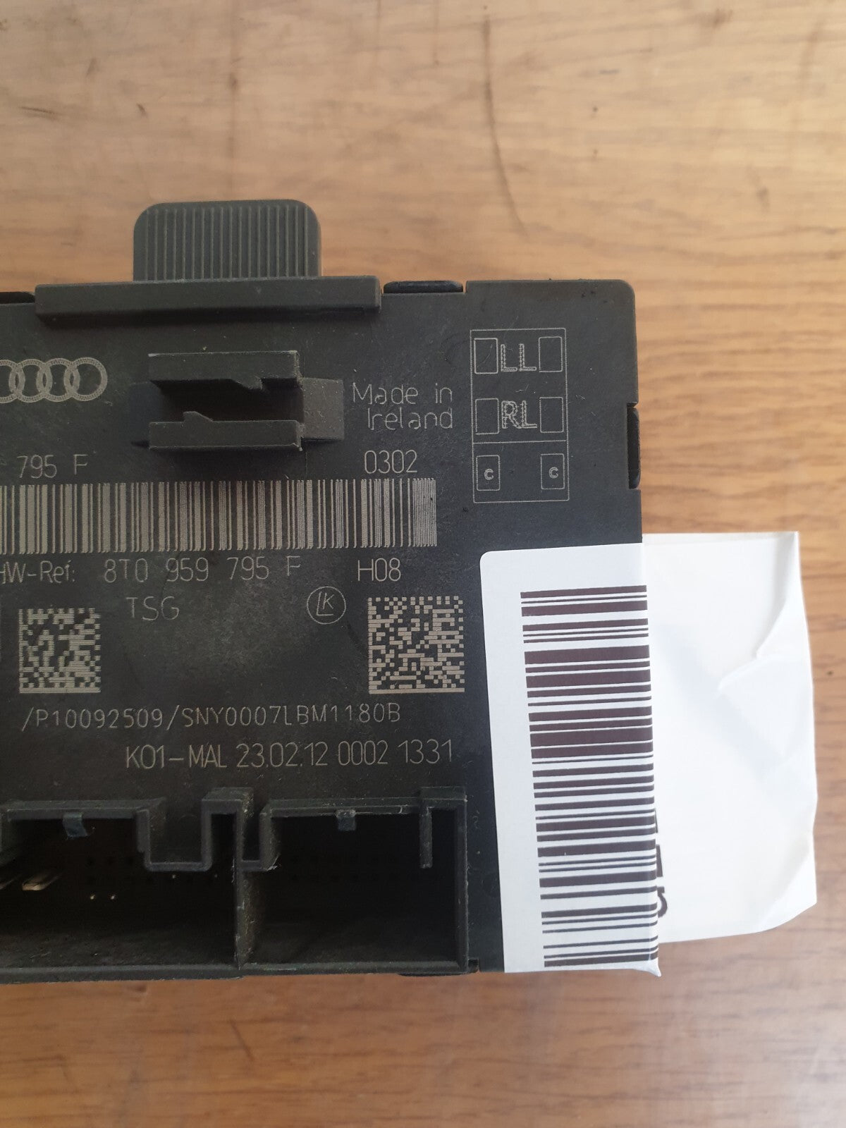 2012 AUDI A5 S LINE 2.0D REAR DOOR CONTROL MODULE 8T0959795F + WARRANTY A218