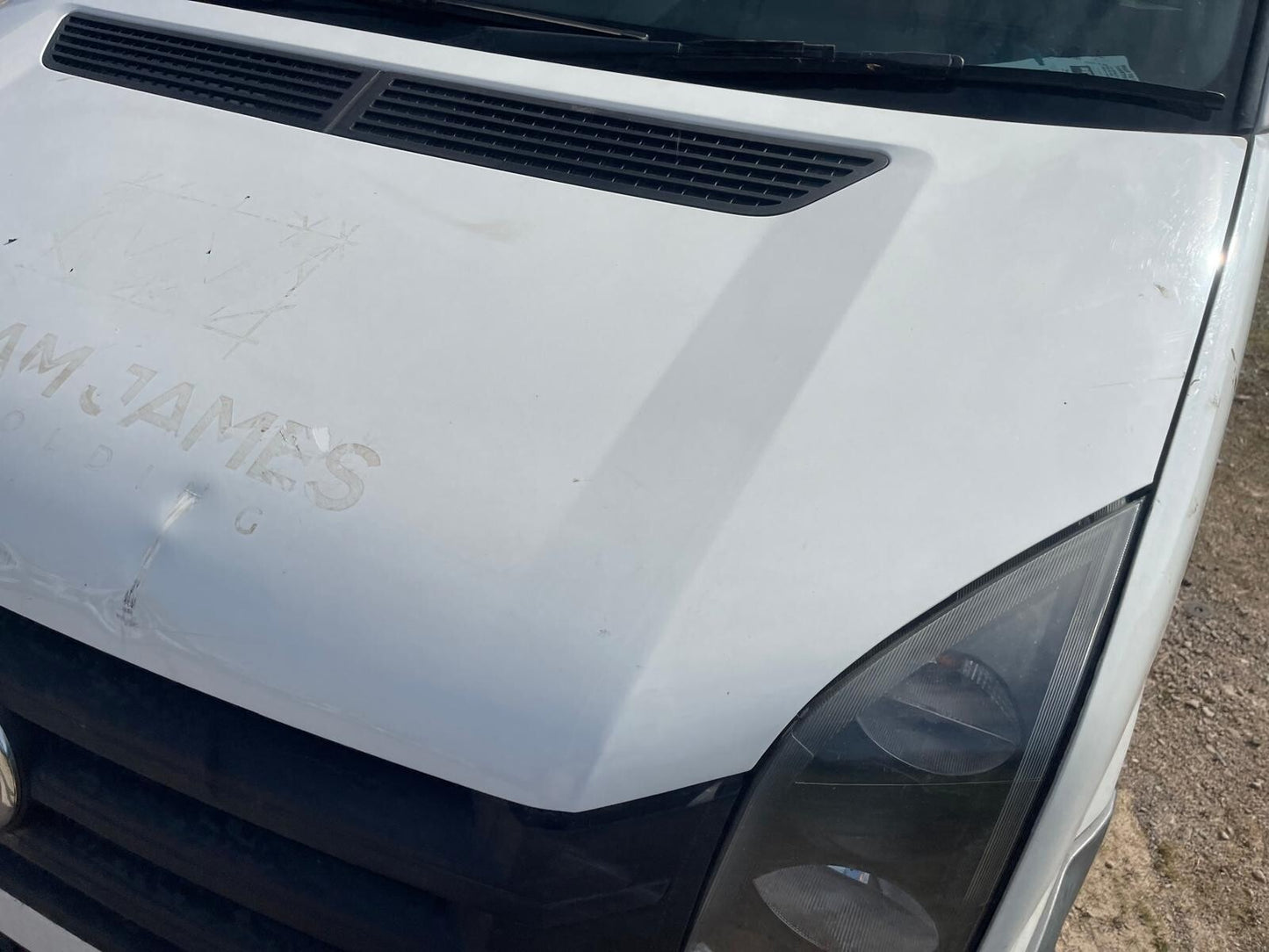 ✅VW CRAFTER CR35 2.0 DIESEL 2015 BONNET WHITE Dent A275