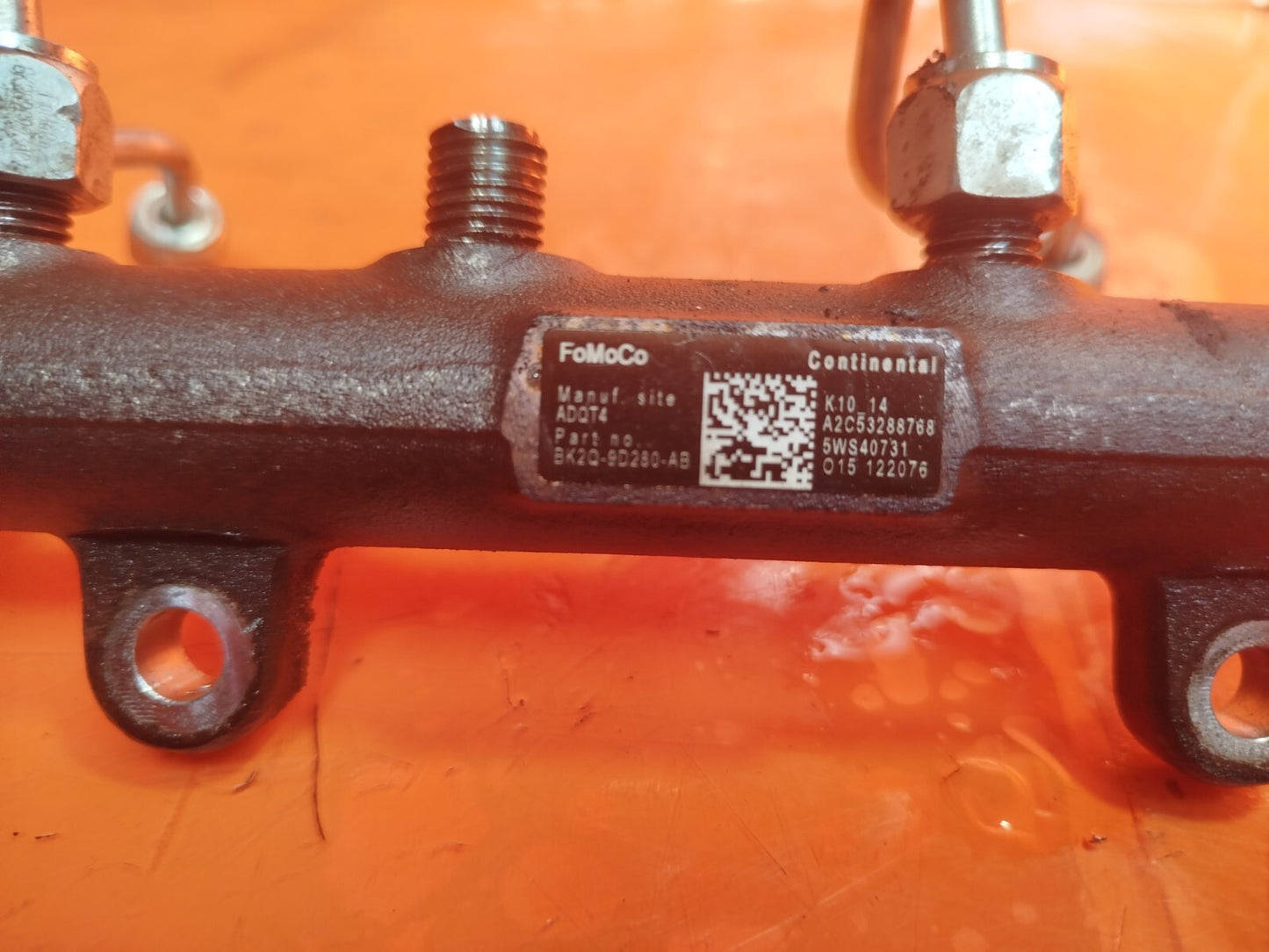 ✅FORD TOURNEO CUSTOM 2.2 DIESEL 2015 FUEL INJECTOR RAIL BK2Q9D280AB Warranty