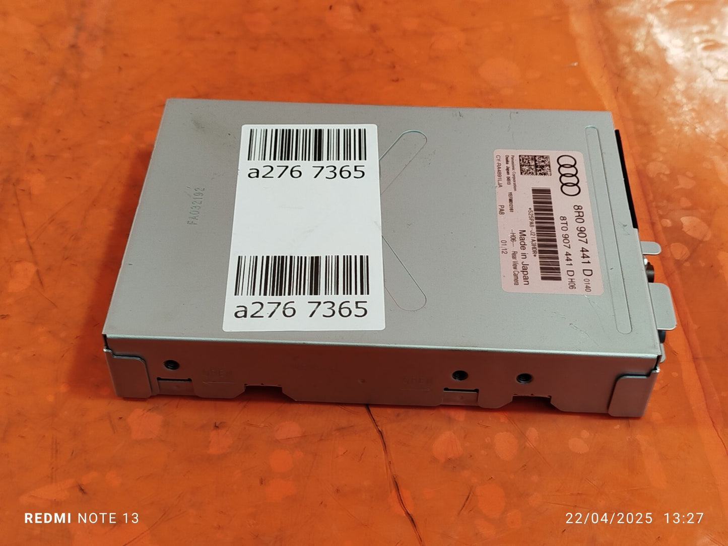 ✅AUDI Q5 S LINE 2.0 PETROL 2012 CAMERA CONTROL MODULE ECU 8R0907441D Warranty