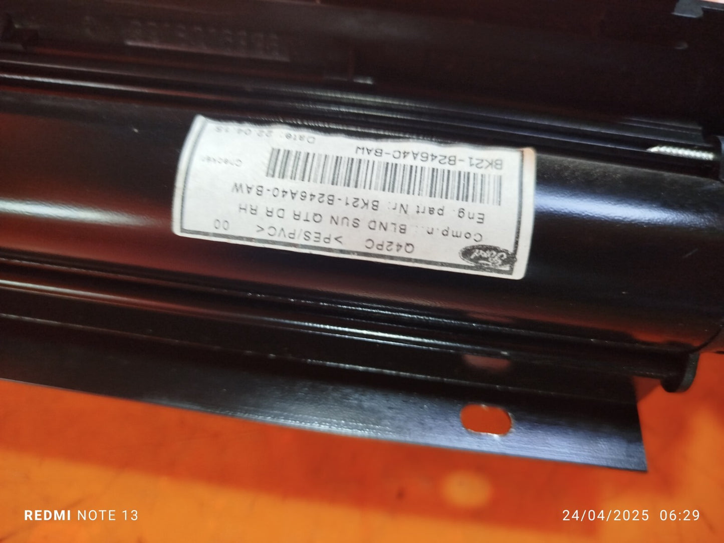 ✅2015 FORD TOURNEO CUSTOM 2.2D RIGHT SIDE REAR ROLLER SHADE BK21-B246A40-BAW