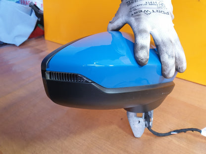 ✅AUDI A3 S LINE 1.4 PETROL 2021 FRONT RIGHT POWER FOLD WING MIRROR BLUE A046729
