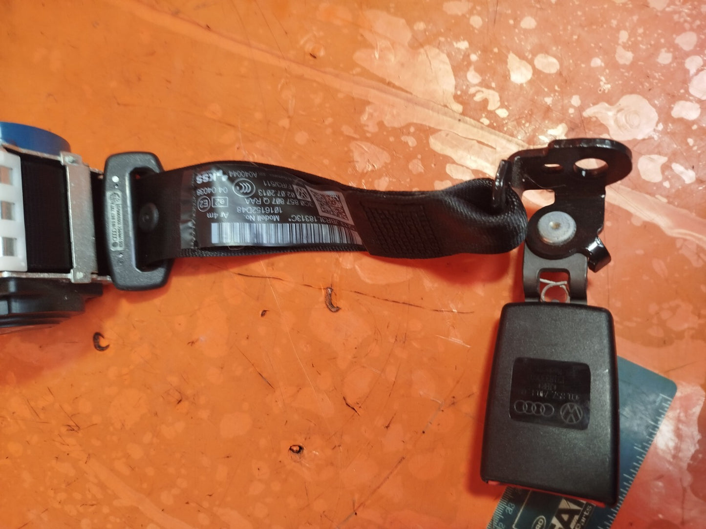 ✅VW PASSAT CC GT 2.0 DIESEL 2013 REAR CENTRE MIDDLE SEAT BELT WITH BUCKLE A246