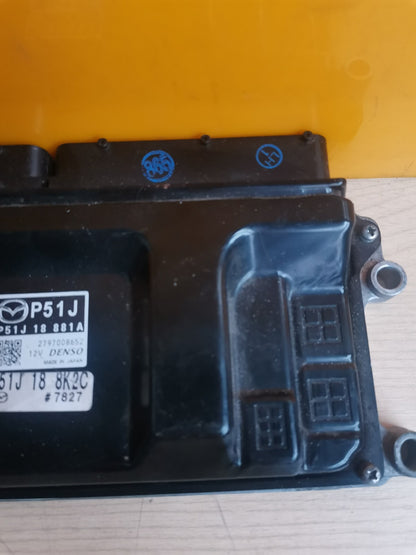 MAZDA 3 2.0 PETROL 2014-2015 ENGINE ECU 2797008652 P51J188K2C X00