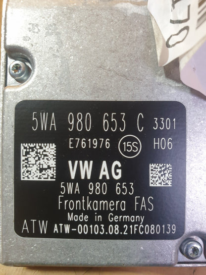 ✅VW GOLF MK8 1.5 PETROL 2022 FRONT WINDSCREEN CAMERA 5WA980653C Warranty A191