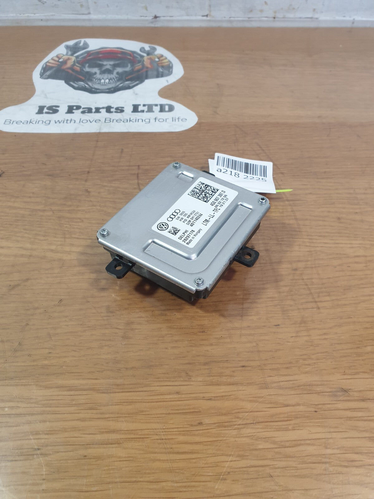 AUDI A5 CABRIO S LINE 2.0 DIESEL 2012 HEADLIGHT BALLAST CONTROL MODULE 4G0907397