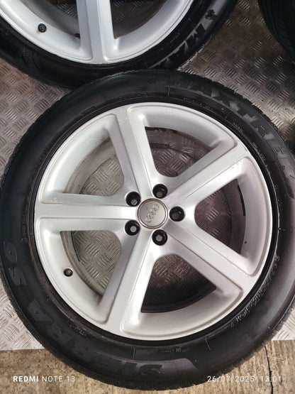 ✅AUDI Q5 S LINE 2.0 DIESEL 2012 ALLOY WHEEL WITH TYRE SET 235/55 R19 8R0601025