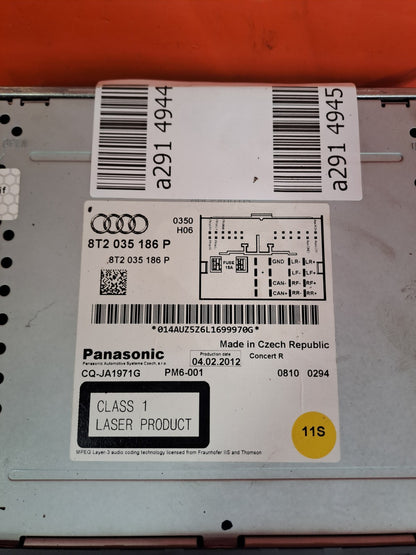 ✅Audi Q5 S Line 2012 2.0 Diesel CD RADIO STEREO HEAD UNIT 8T2035186P Warranty