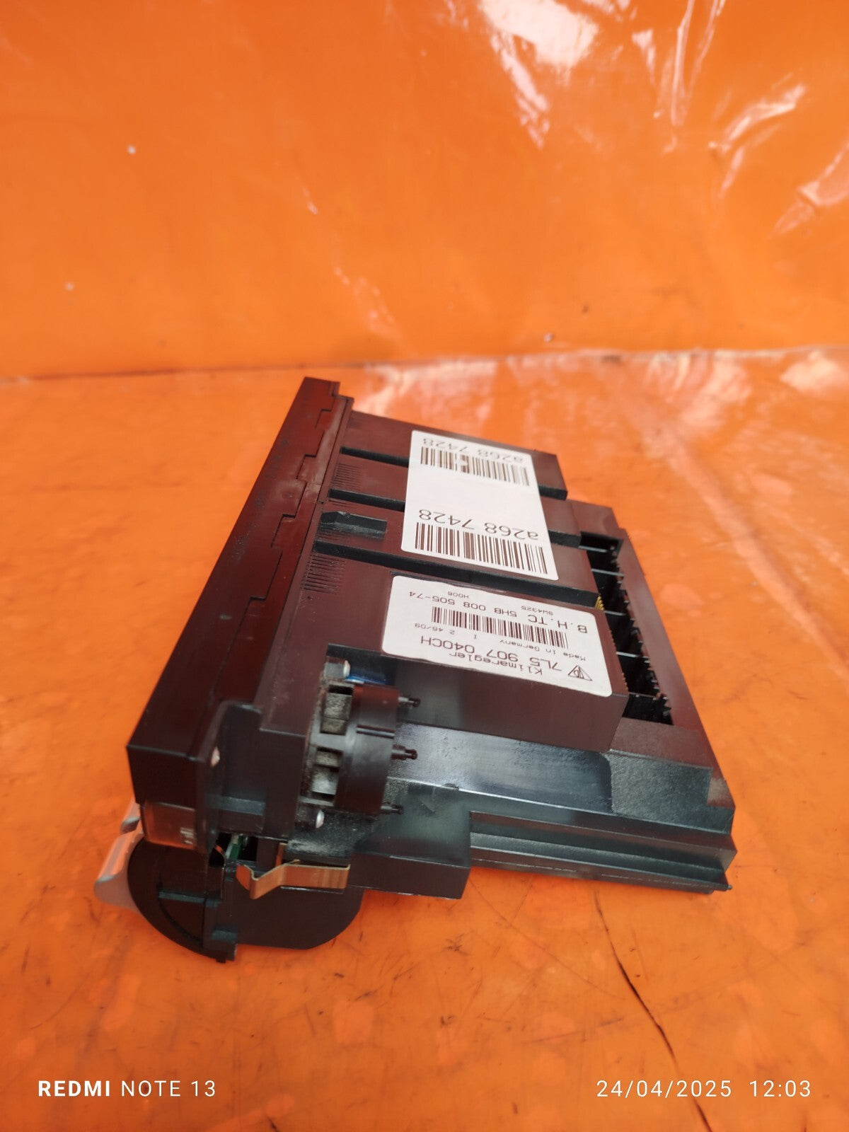 ✅2010 PORSCHE CAYENNE 9PA AC CLIMATE HEATER CONTROL SWITCH PANEL 7L5907040CH