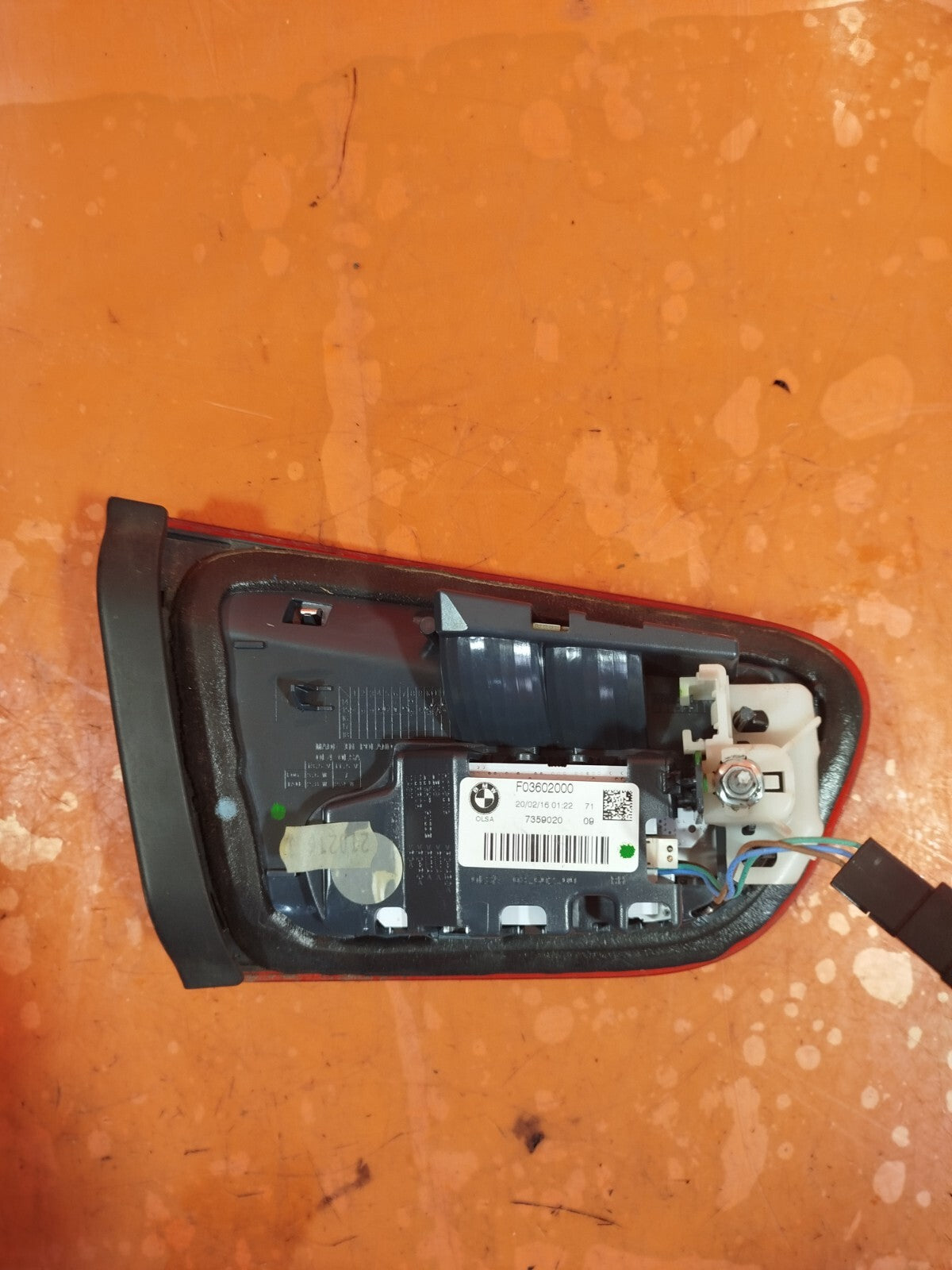 ✅BMW 118D F20 2.0 D 2016 REAR LEFT TAIL LIGHT INNER 7359020 Warranty A122