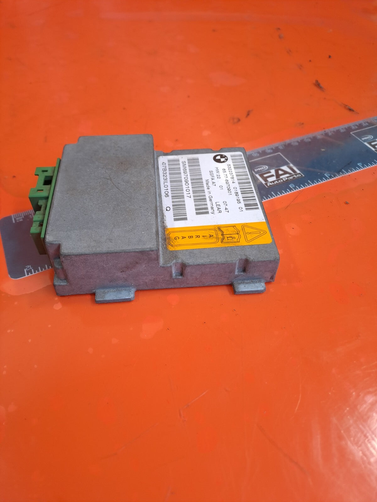 ✅2008 BMW 7 SERIES E66 FRONT RIGHT SEAT AIRBAG CONTROL MODULE 6970901 + WARRANTY