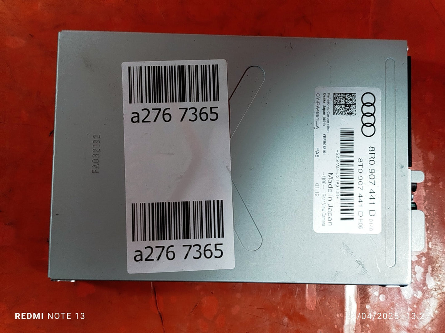 ✅AUDI Q5 S LINE 2.0 PETROL 2012 CAMERA CONTROL MODULE ECU 8R0907441D Warranty