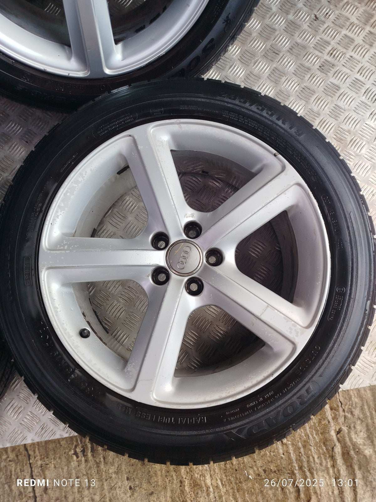 ✅AUDI Q5 S LINE 2.0 DIESEL 2012 ALLOY WHEEL WITH TYRE SET 235/55 R19 8R0601025
