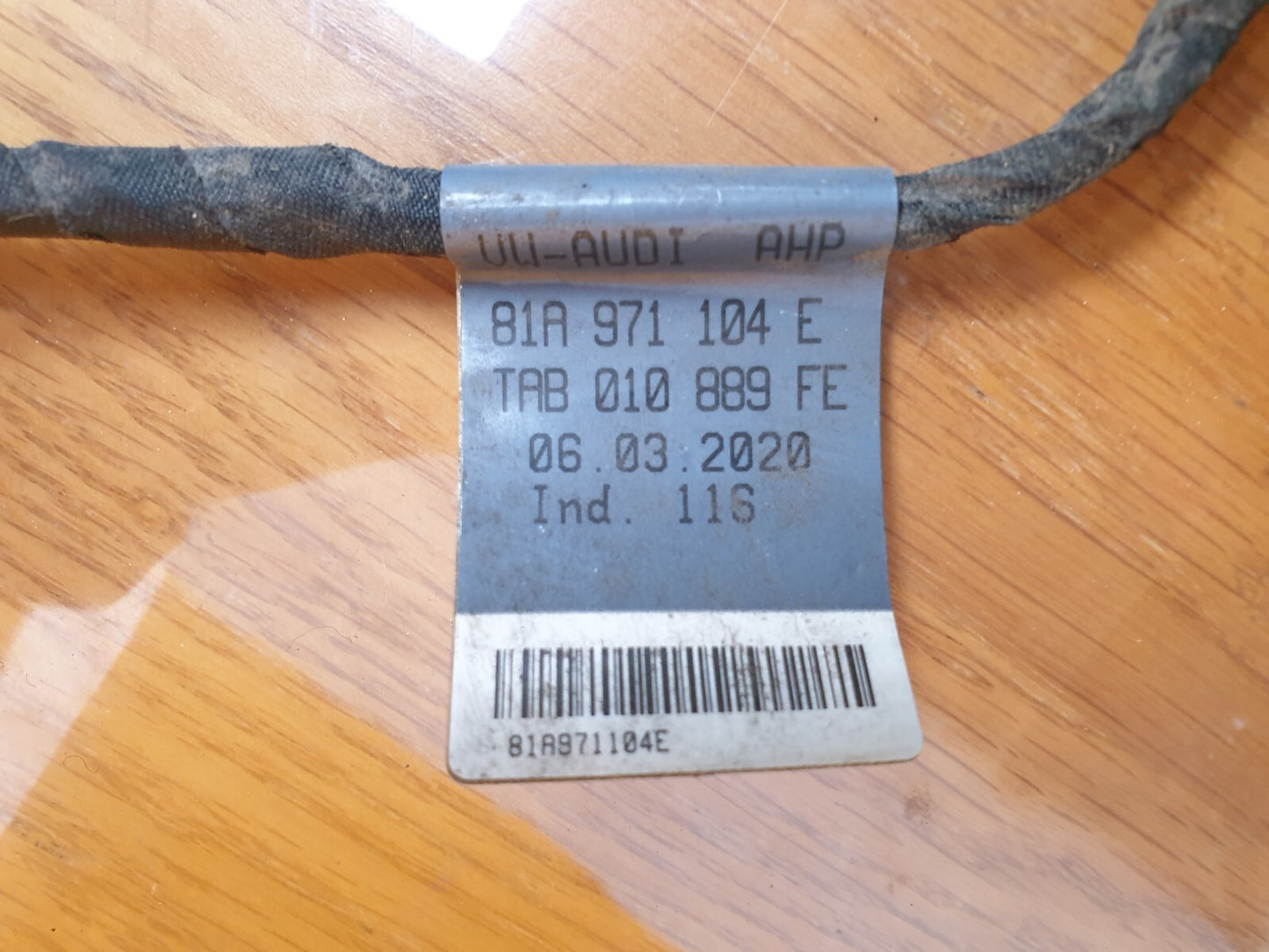 AUDI Q2 1.5 PETROL 2023 REAR BUMPER PARKING SENSORS WIRING 81A971104E A091