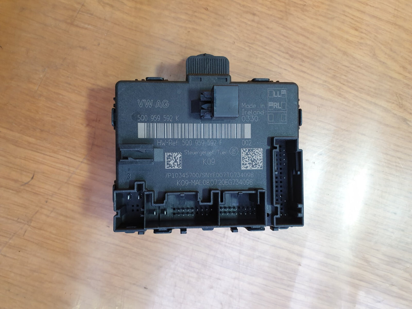 ✅AUDI Q2 S-LINE 1.4 PETROL 2017 DOOR CONTROL MODULE 5Q0959592K Warranty A134