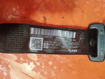 ✅VW PASSAT CC GT 2.0 DIESEL 2013 REAR CENTRE MIDDLE SEAT BELT WITH BUCKLE A246