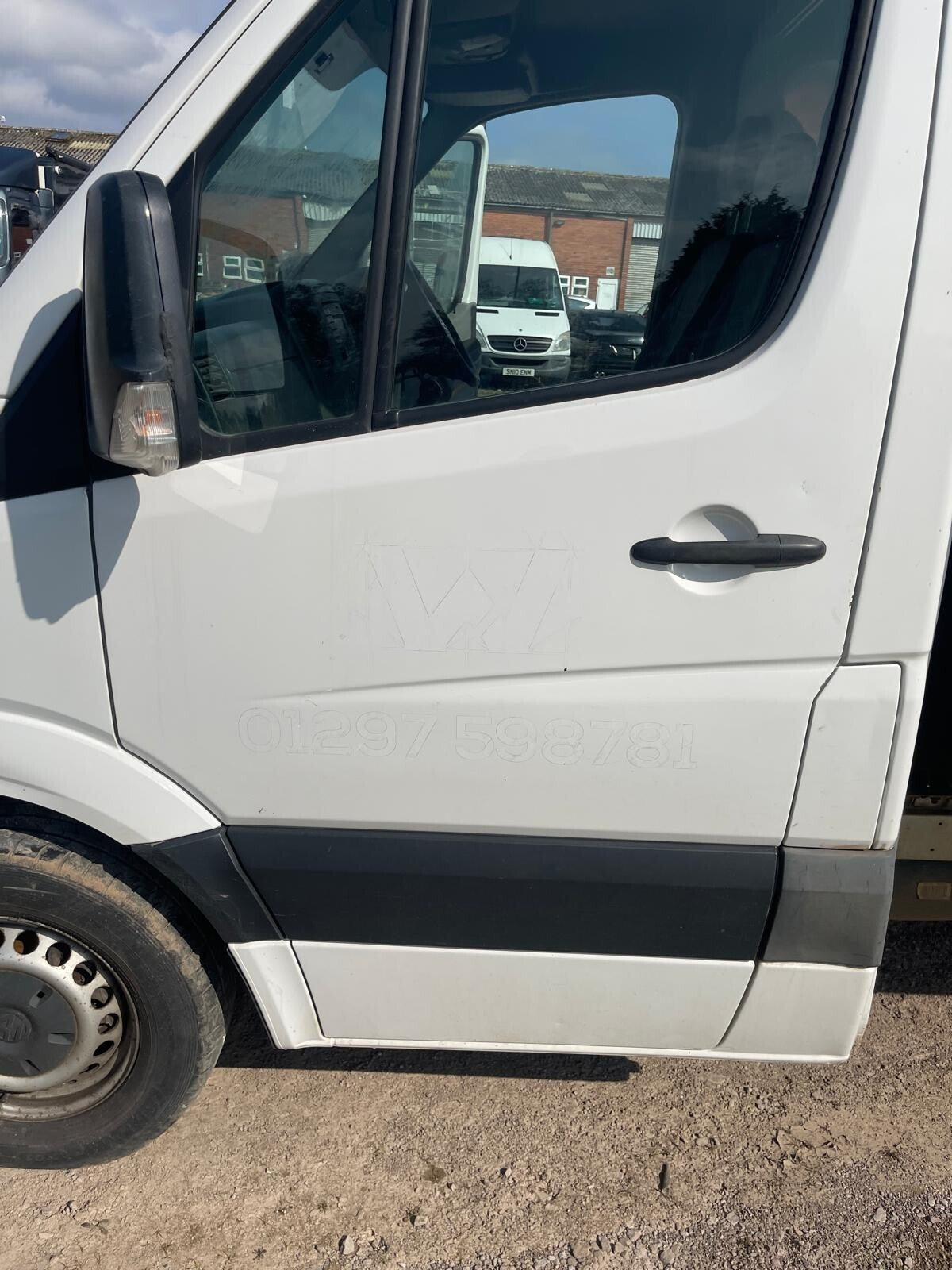 ✅VW CRAFTER CR35 2.0 DIESEL 2015 FRONT LEFT DOOR BARE WHITE Warranty A275