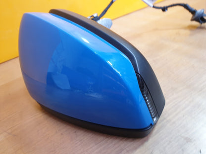 ✅AUDI A3 S LINE 1.4 PETROL 2021 FRONT RIGHT POWER FOLD WING MIRROR BLUE A046729